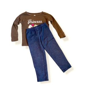 2T Little Girls Outfit shirt + pants